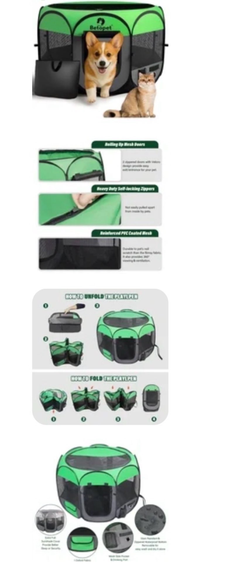 BEBANG Pop up Dog Playpen