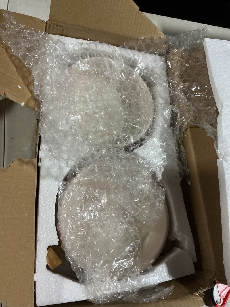 Condition photo showing Good Condition for Marble Pink Ceramic Cat Dog Bowl Dish with Wood Stand No Spill Pet Food Water Feeder Cats Small Dogs Set of 2