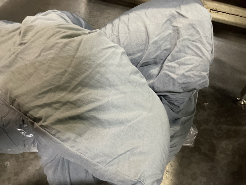 Condition photo showing Good Condition for (only 1pcs)bedsure oversized queen comforter set - charcoal grey soft bedding for all seasons, cationic dyed bed set, 3 pieces, 1 oversized queen size comforter (98\"x 98\") and 2 pillow shams (20\"x 26\"+2\") oversized queen 03 - charcoal grey