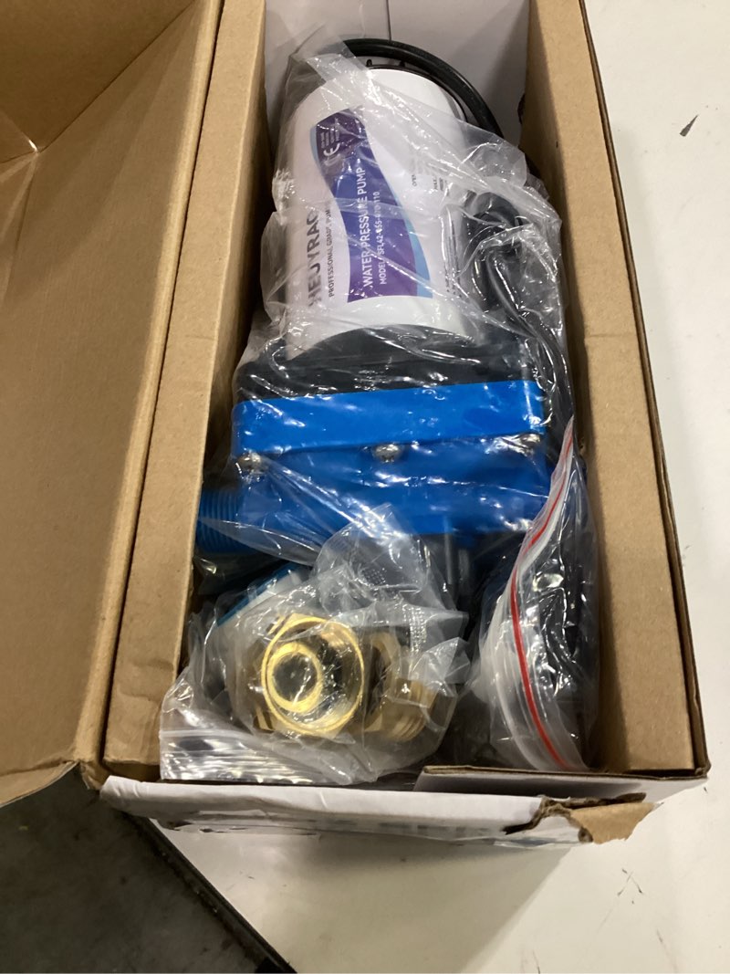 Condition photo showing Good Condition for heuyrao 110 volt rv water pressure pump 5.5gpm 70psi 4 chamber self priming 110v ac diaphragm water transfer pump with power plug for kitchen,bathroom,rv marine,camper,garden,travel trailer 110v-5.5gpm-70psi