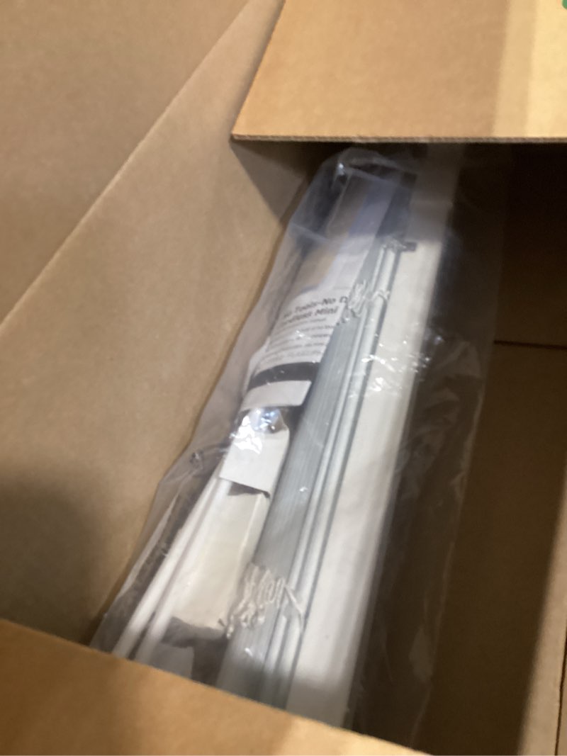 Condition photo showing Good Condition for lazblinds no tools no drill cordless aluminum mini blinds, 100% privacy s-curve blinds for windows, room darkening horizontal window blinds and shades for home, 20" w x 36" h, white white 20" w x 36" h