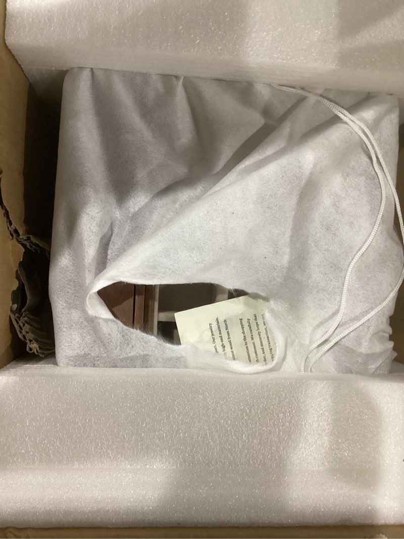 Condition photo showing Good Condition for CHOSIN Black Walnut Wooden Jewelry Box for Women, Wood Jewelry Organizer 4 Layer with Glass Lid and Pull-out Necklace Storage Layer, for Watch Necklace Ring Earring Storage Christmas Gifts 4 Layer B