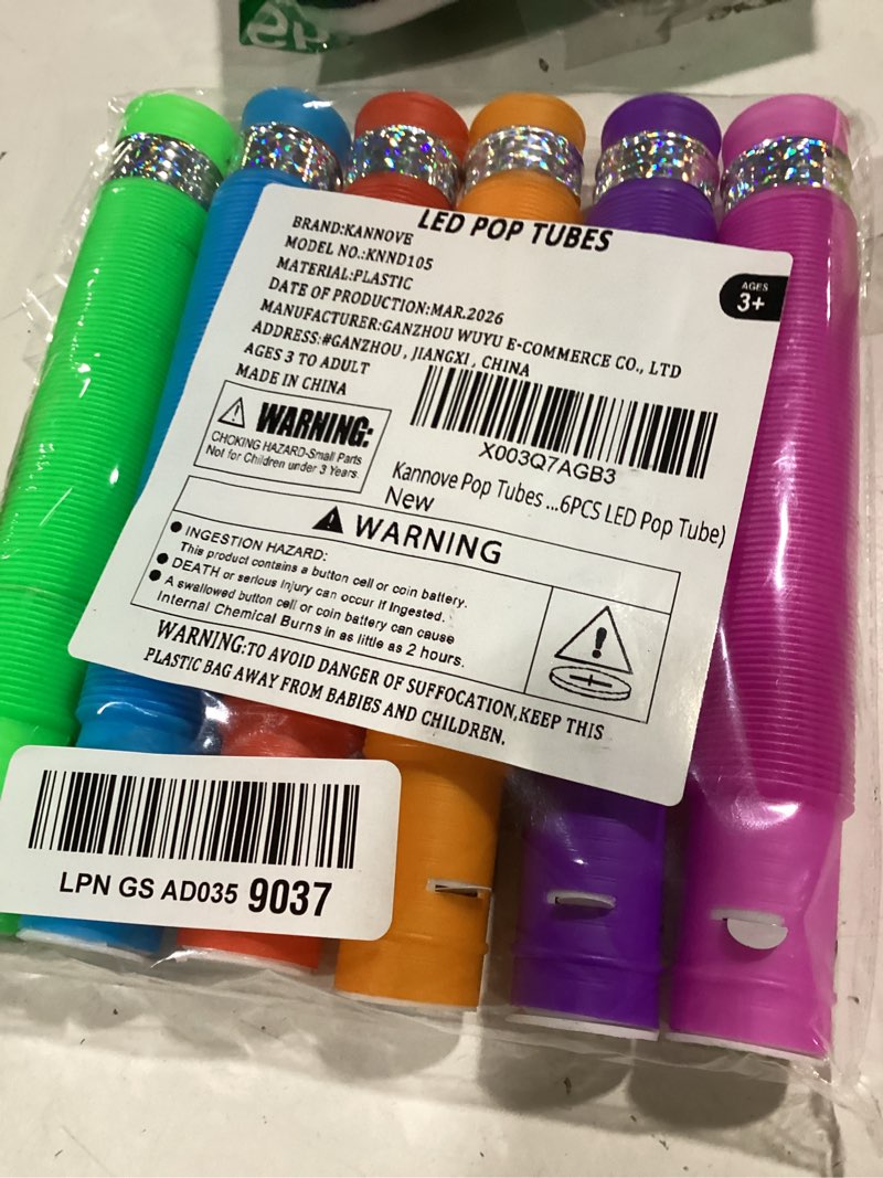 Condition photo showing Good Condition for glow sticks camping essentials for toddlers 6-96 pcs,light up pop tube wand toys gifts for kids,led bracelet necklace party accessories,fun summer outdoor games activities gear stuff for boys girls