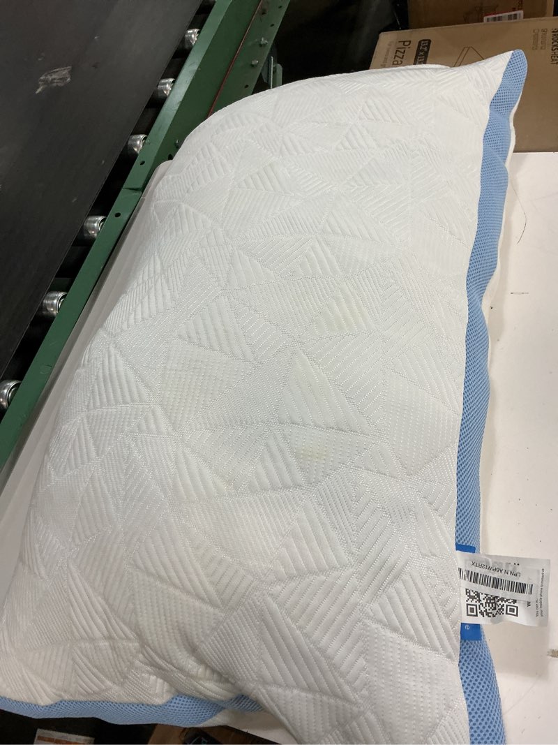 Condition photo showing As Is for BETU Cooling King Pillow, Shredded Memory Foam Cool Pillow for Hot Sleepers, Adjustable Firm Soft Support Bed Pillows Perfect for Back Neck Pain and Side Sleeping with Pillow Case Cover, Ivory King Size Pack of 1 Ivory