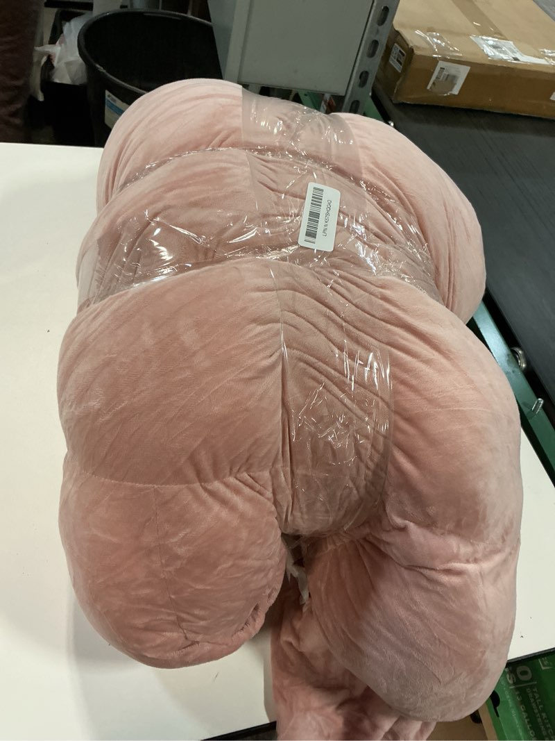 Condition photo showing As Is for 5-in-1 Thick & Plush Baby Play Gym, Baby Play Mats for Floor, Tummy Time Mat with 6 Toys, Cat Bed Dog Bed, Convertible Stage-Based Developmental from Babies to Toddlers, Ball Pit, Pet Cushion Cloudico Pink