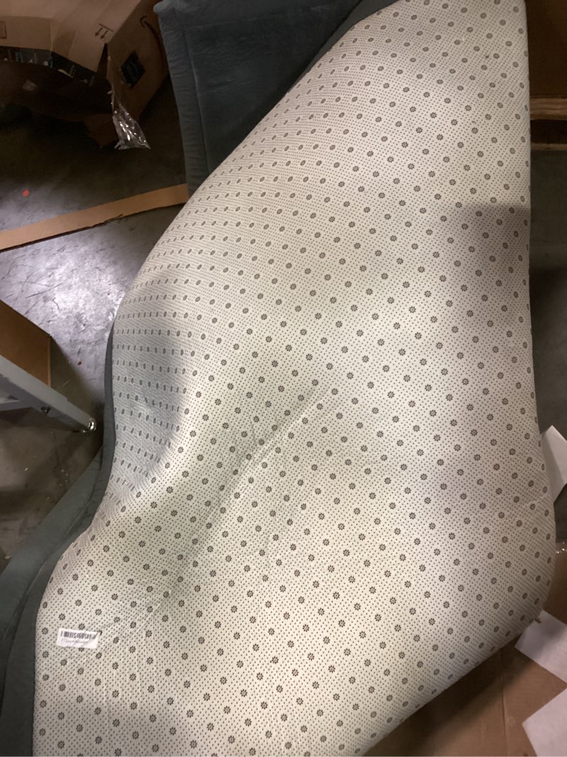 Condition photo showing As Is for SUNYRISY 70x80in Baby Play Mat for Floor, 1.4in Thick Soft Memory Foam Crawling Tummy Time Mat for Toddlers Infants Kids, Non-Slip Bottom Baby Rugs for Nursery 70x80 in Grey