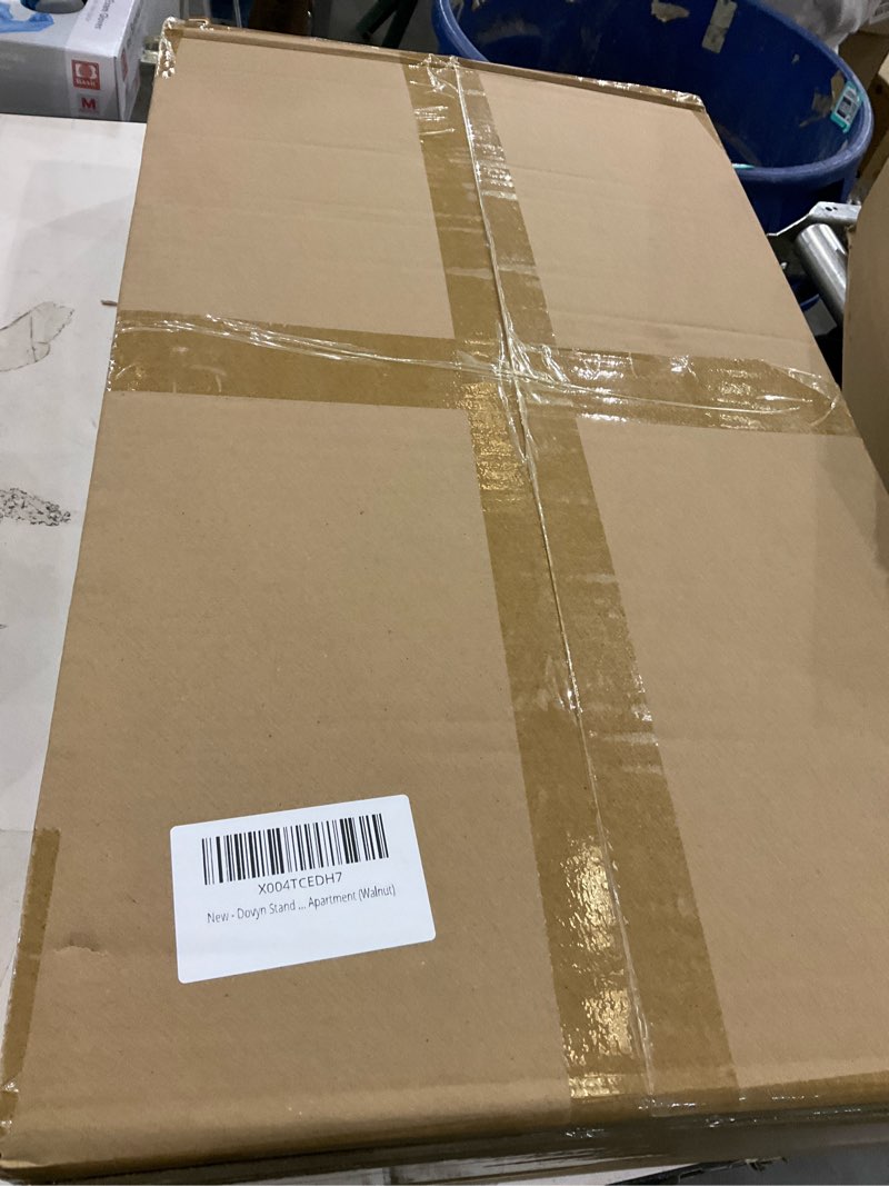 Condition photo showing New/Like New for Stand Side Table Plastic Rattan Bedside Tables Glass Coffee Tables Wood Boho End Table with Storage Compact Accent Table for Small Spaces, Perfect for Living Room, Bedroom and Apartment (Brown)