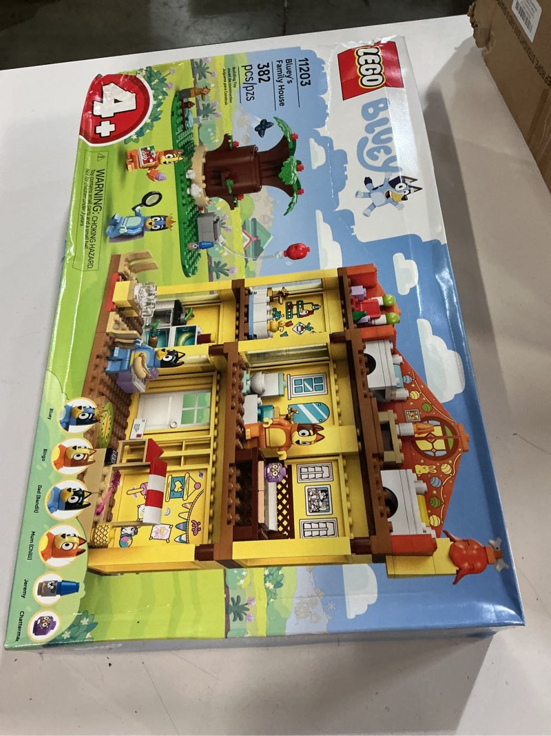 Condition photo showing New/Like New for Lego Bluey: Bluey’s Family House - Toddler Toy for 4 Year Old Boys and Girls - House Playset Includes Bluey and 5 Popular Characters - Great Birthday Gift Idea for Preschoolers - 11203