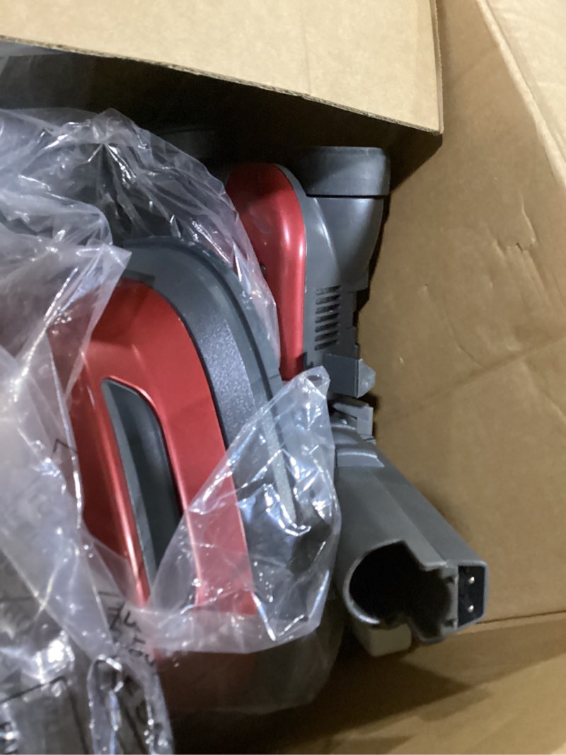 Condition photo showing As Is for kenmore 81414 400 series vacuum cleaner- canister - bagged - red