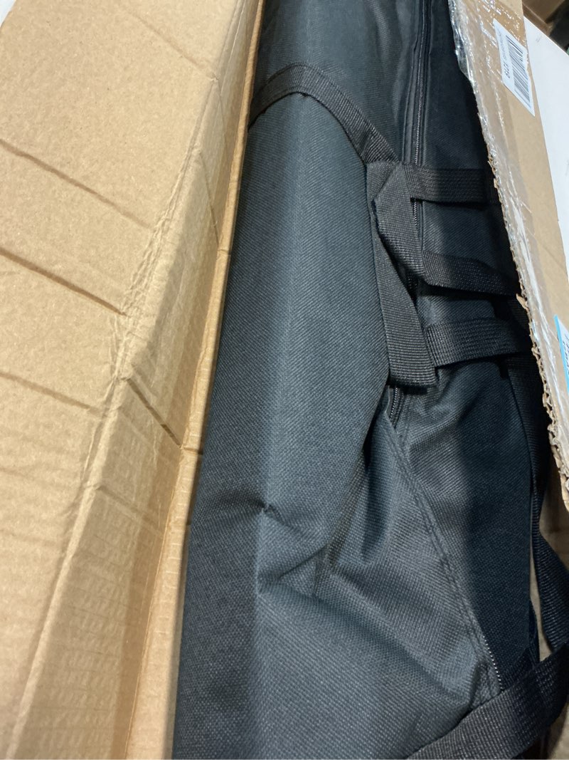 Condition photo showing As Is for aktop 10 x 8 ft heavy duty backdrop banner stand kit, adjustable photography step and repeat stand for parties, portable trade show photo booth background with carrying bag 10'×8'