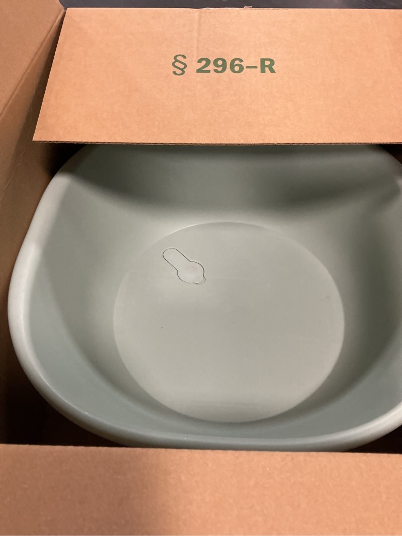 Condition photo showing As Is for sitz bath for hemorrhoids,sitz bath tub,sits bath kit for women men,wider seating area, deeper bowl (green)