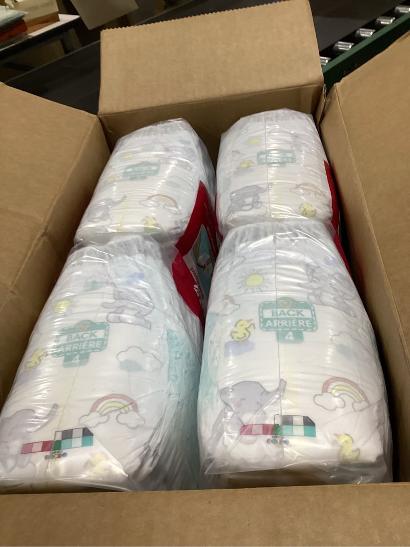 Condition photo showing Good Condition for Pampers Diapers - Swaddlers 360° - Size 4, 132 Count, up to 100% Leakproof Comfy Dry Fit, Designed for Easy Changes, Pull On Baby Diaper (Packaging May Vary) Size 4 132
