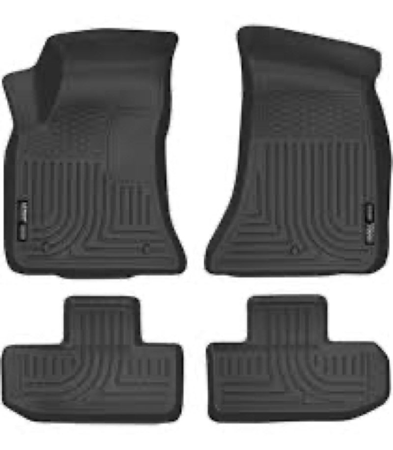 HAFIDI Floor Mats Custom for Dodge Challenger RWD 2015-2023 All Weather Protection TPE Heavy Duty No