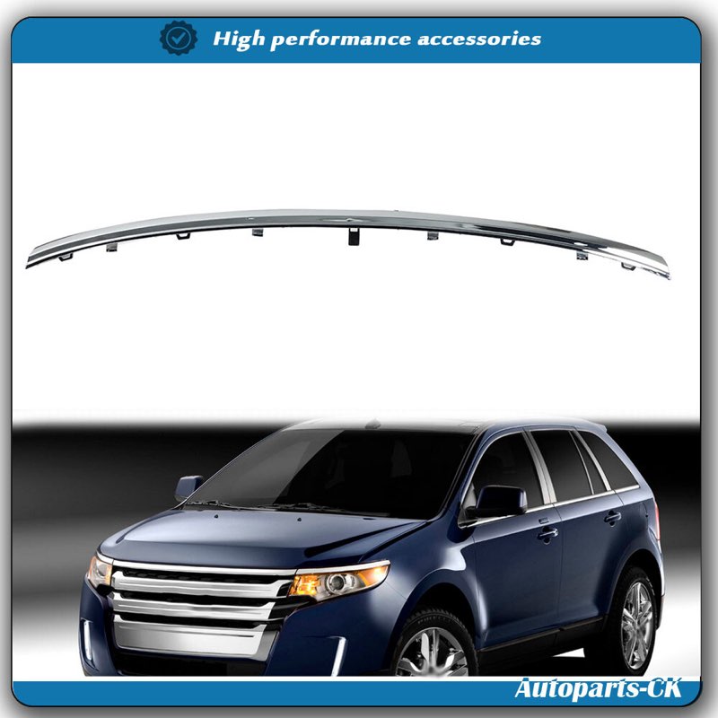 Front Grille Upper Chrome Molding Trim For Ford Edge 