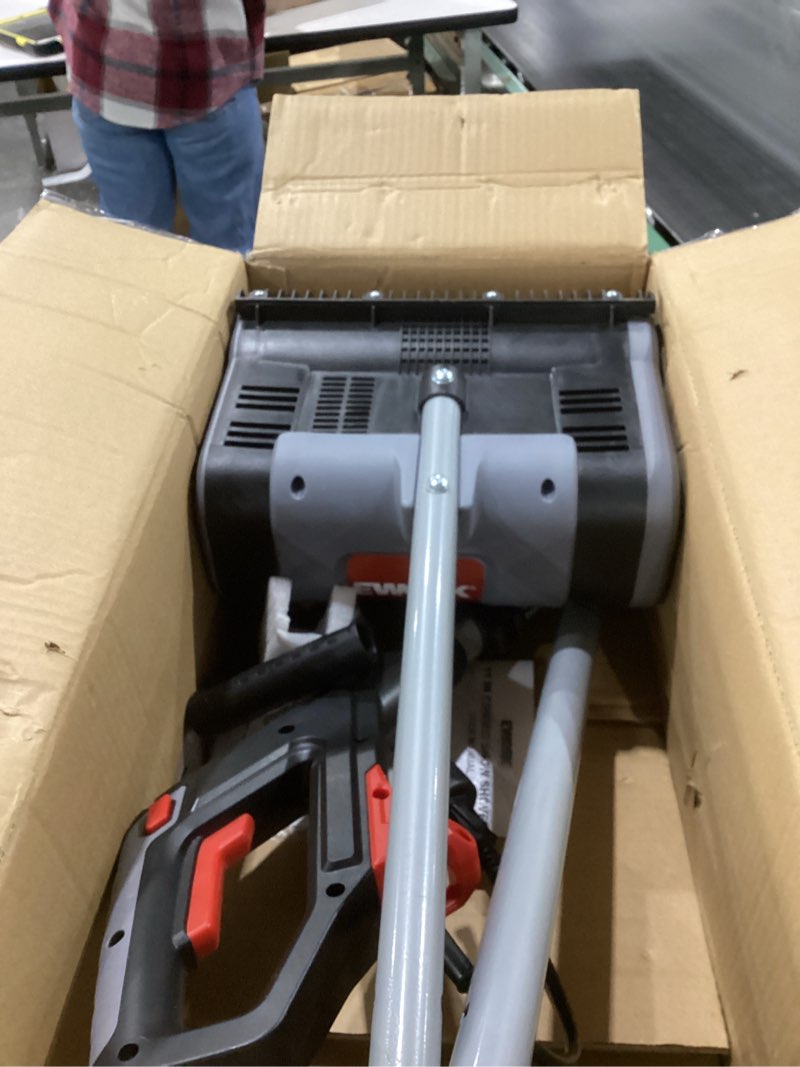 Condition photo showing New/Like New for ework corded snow shovel 11-inch 1200w 10a powerful electric snow shovels, 6-inch clearing depth, 23-foot max throw distance, power snow blower for driveway, steps, sidewalk, porch 1200w 10a corded snow shovel