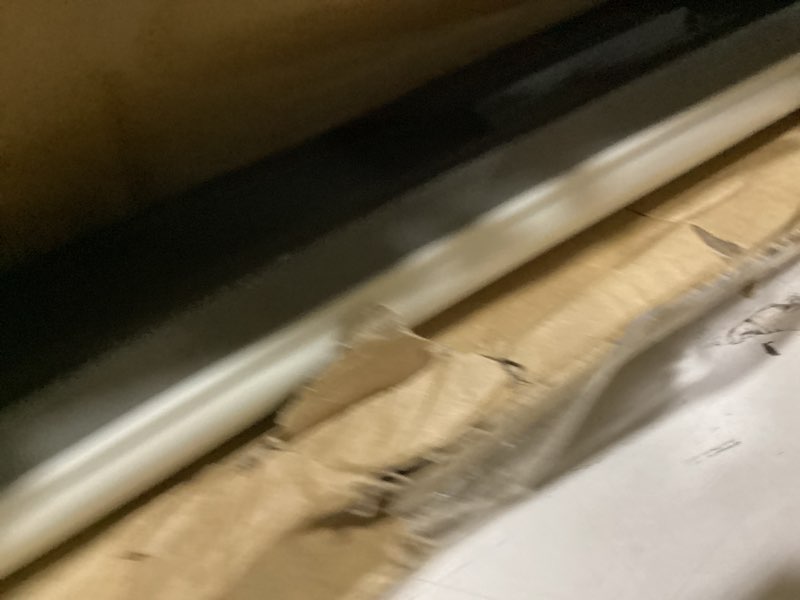 Condition photo showing As Is for Amazon Basics Dog Training Pad Holder,Secured Latches,Extra Thick and Non-Slip, Recycled Plastic, 24 inch, S, White and Charcoal 22'' X 22''