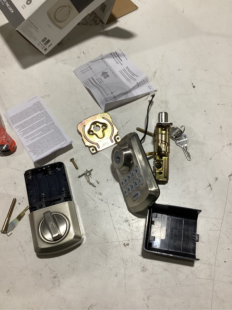 Condition photo showing Good Condition for kwikset smartcode satin nickel zinc electronic deadbolt