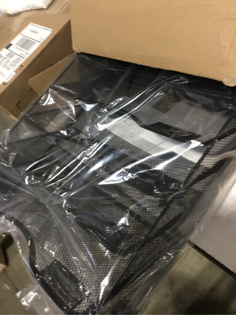 Condition photo showing New/Like New for EasyPAG 10 Tier Wall File Organizer Office Mesh Metal Hanging File Folder Holder Magazine Rack, Black 10 Tier Black