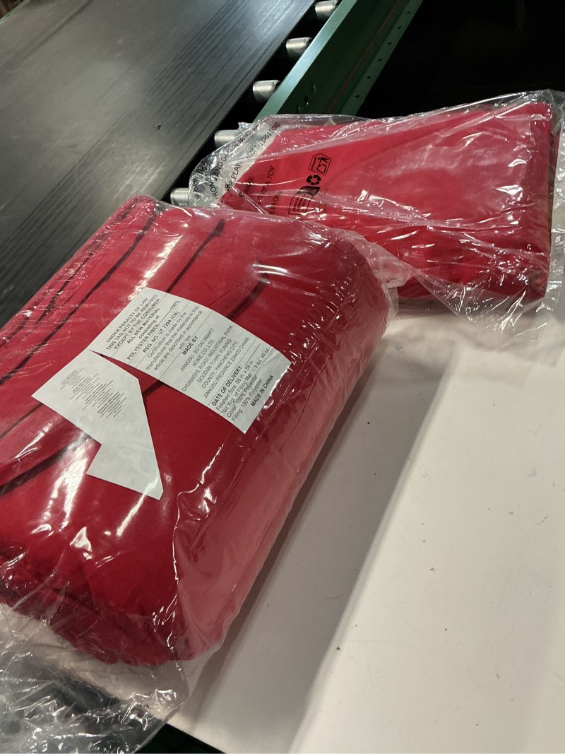 Condition photo showing New/Like New for ruikasi 7 pieces red queen bed comforter set with sheets - bed in a bag with comforter and all season sheets, pillowcases