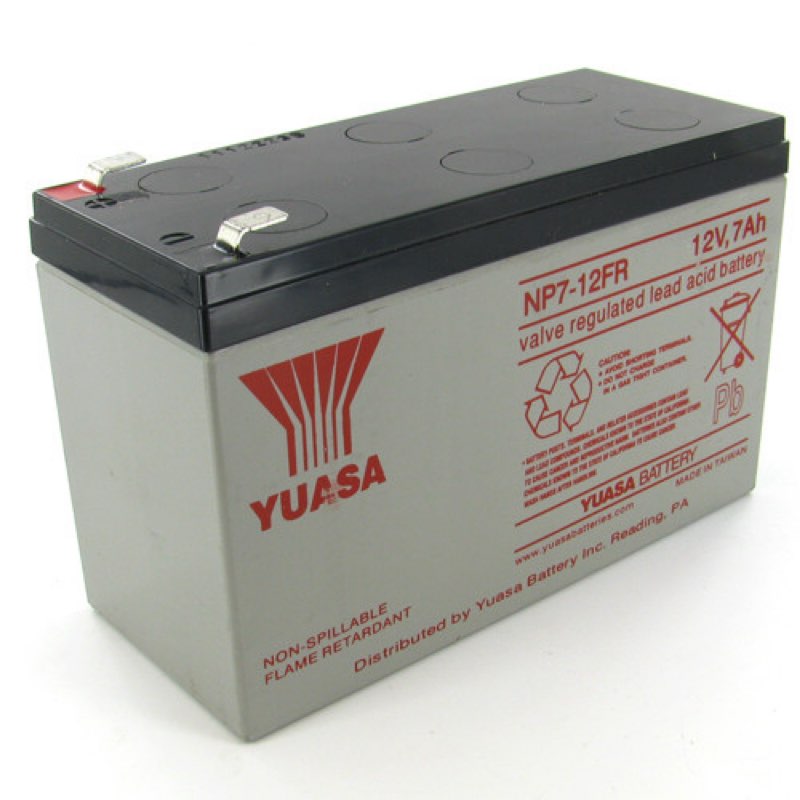 Yuasa NP7-12FR-F2 12V 7Ah Sealed Lead Acid Battery (Flame Retardant