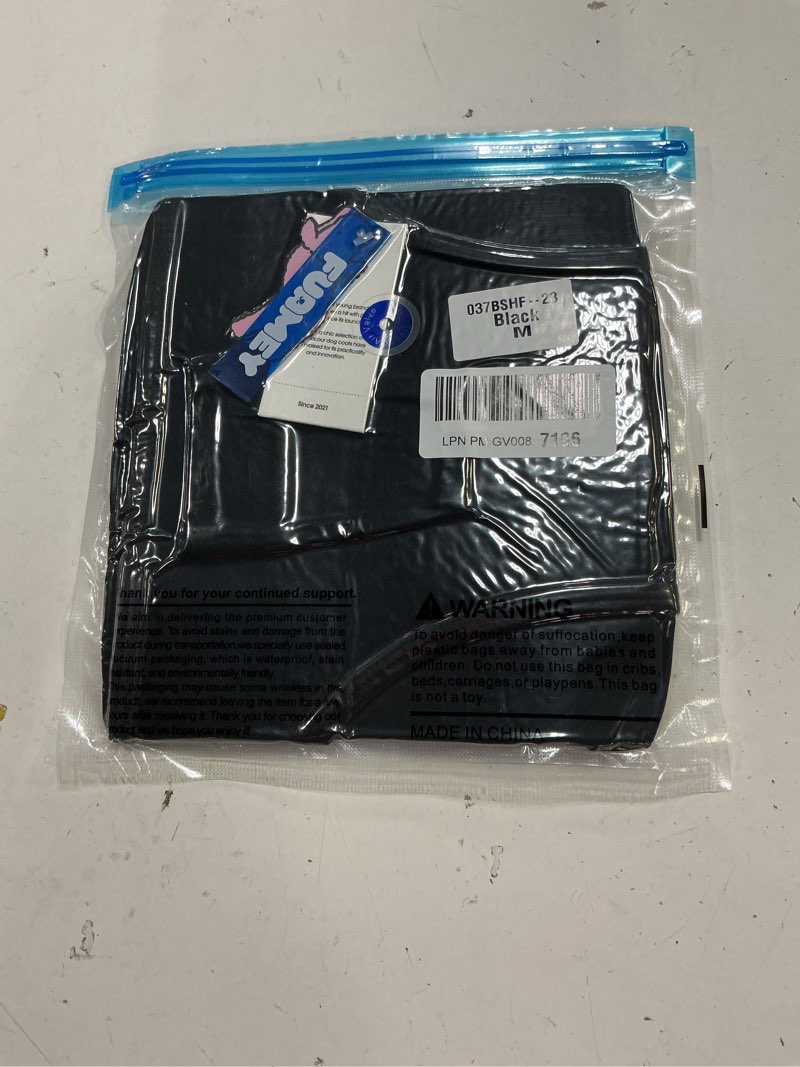Condition photo showing New/Like New for fuamey dog recovery suit male,dogs surgery neuter suits puppy spay shirts for female protect dog's skin anti licking abdominal wounds doggie onesie pet bodysuit alternative to cone black m m(back:13.4-16.1in,wt:14-25lbs) black