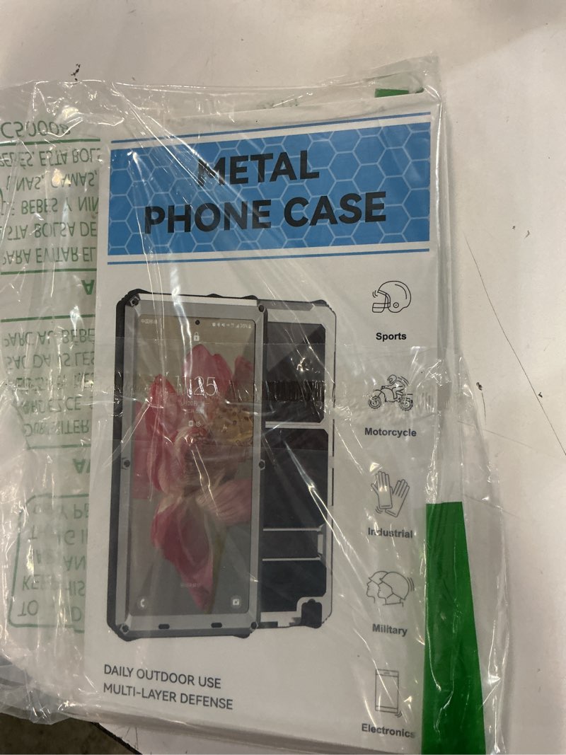 Condition photo showing New/Like New for military metal heavy duty case compatible with iphone 17 pro max, drop protection rugged defender metal bumper screw case with stand gorilla glass camera cover full body dustproof black iphone 17 pro max black