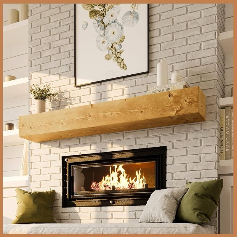 avana fireplace mantel - wall-mounted mantles for over fireplace - farmhouse fireplace mantle shelve