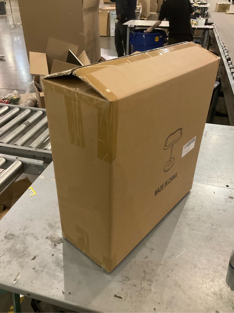 Condition photo showing As Is for Drink Table, Small Pedestal Side Table for Small Spaces, Modern Solid Wood End Table for Living Room, Bedroom, Couch, Bedside, Corner, Office, Walnut