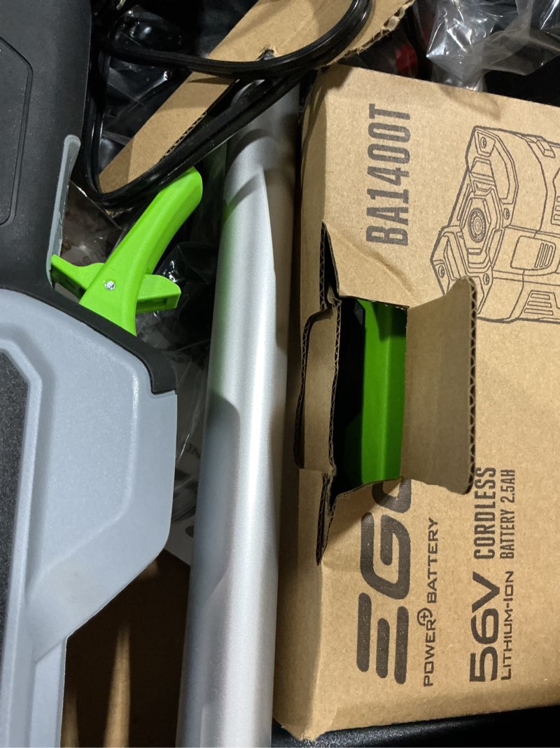 Condition photo showing Good Condition for ego powerload 56-volt 15-in telescopic shaft battery string trimmer 2.5 ah (battery and charger included)