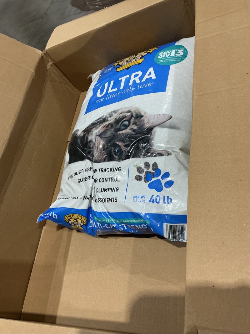 Condition photo showing Good Condition for dr. elsey's ultra unscented clumping clay cat litter 40 lb. bag
