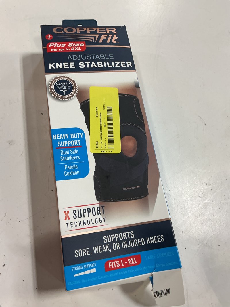 Condition photo showing New/Like New for copper fit® ultra support plus knee adjustable stabilizer brace