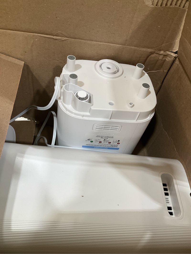 Condition photo showing As Is for levoit oasismist 1000s (10l) smart humidifier for home large room bedroom, last 100 hours suitable for indoor plant, cover up to 600ft², easy top fill, remoter & voice control, auto mode, quiet, white smart cool mist humidifier 10l