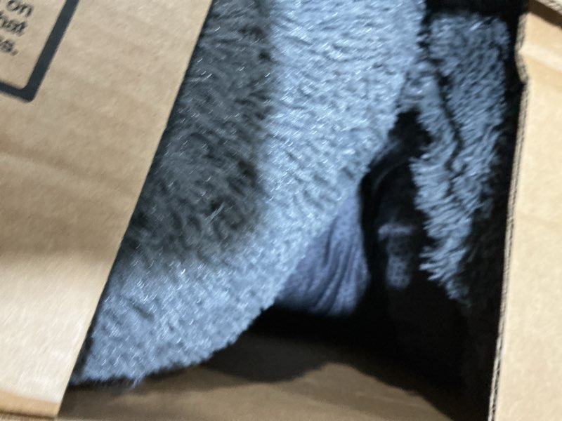Condition photo showing Good Condition for Bedsure Calming Dog Bed for Large Dogs - Donut Washable Large Pet Bed, 36 inches Anti-Slip Round Fluffy Plush Faux Fur Dog Bed, Fits up to 80 lbs Pets, Dark Grey