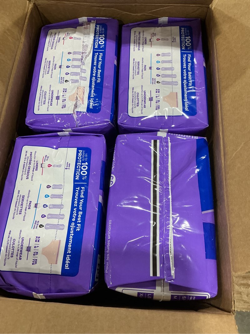 Condition photo showing New/Like New for always discreet incontinence pads for women, heavy absorbency, long length, 39 count 39 count (pack of 4) 39