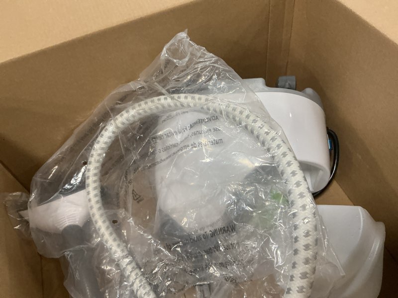 Condition photo showing As Is for Steamer for Clothes,1800W Standing Steaming Wrinkle Remover with Roll Wheels 3L Water Tank for 90 Mins Continuous Steaming for Commercial and Household Use