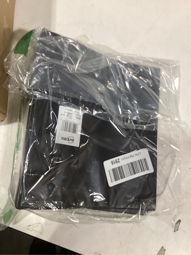 Condition photo showing item condition for Avery(R) Mini Durable 3 Ring Binder, 1" Round Rings, Holds 5-1/2" x 8-1/2" Paper, Label Holder, 1 Black Binder (27257) 1 Pack 1" Black