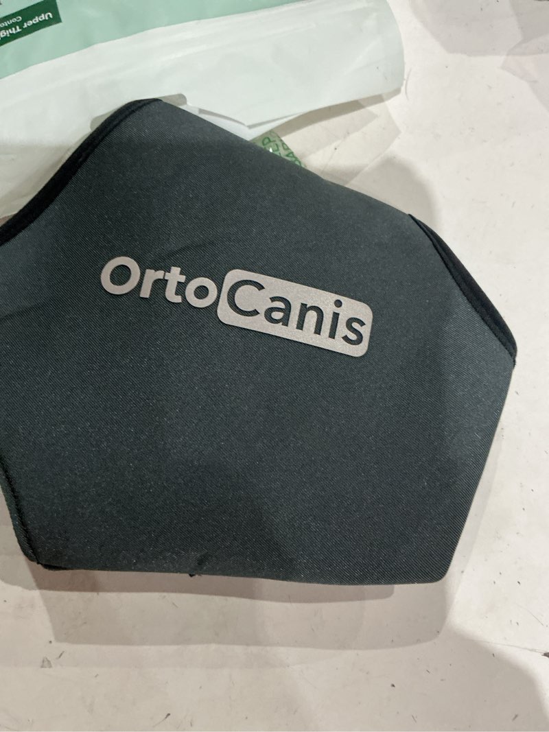 Condition photo showing Good Condition for ortocanis dog knee brace for hind leg support – flexible neoprene knee brace for dogs with joint instability, torn acl, limping or osteoarthritis – comfortable support for recovery (large, right leg) right leg size large (12,3 - 14,2 ")