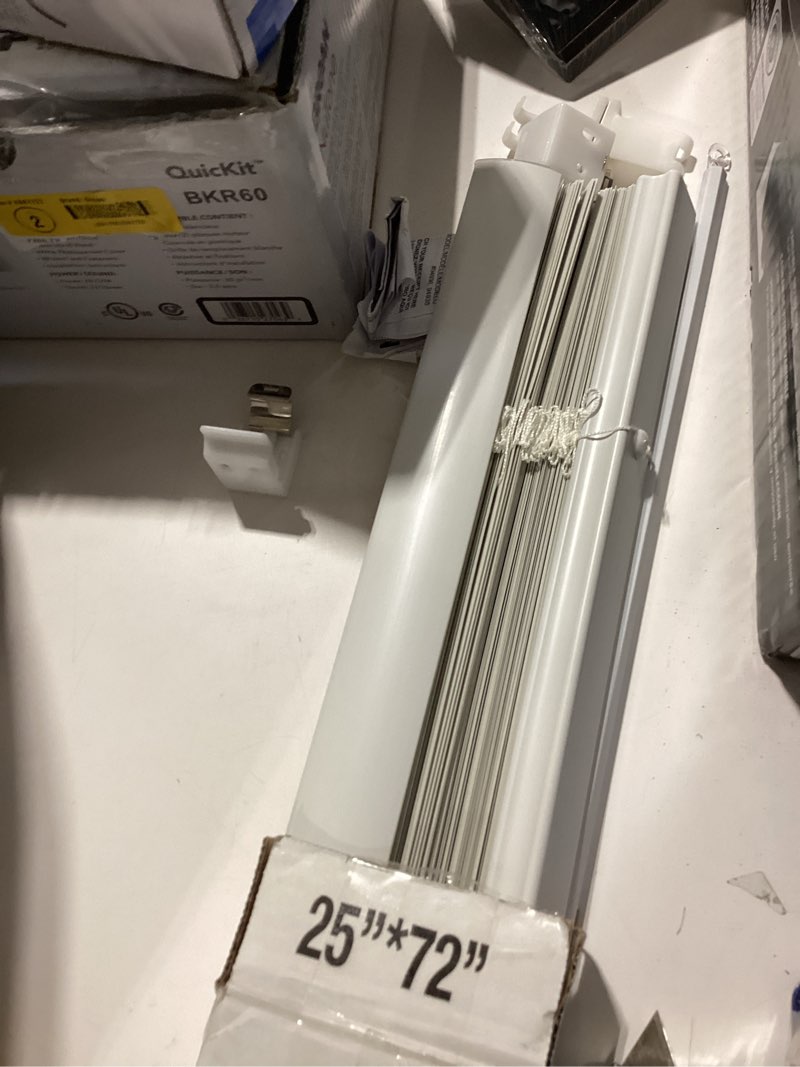 Condition photo showing Good Condition for magnetic mini blind for steel door window vinyl cordless magnet white 25 x 72