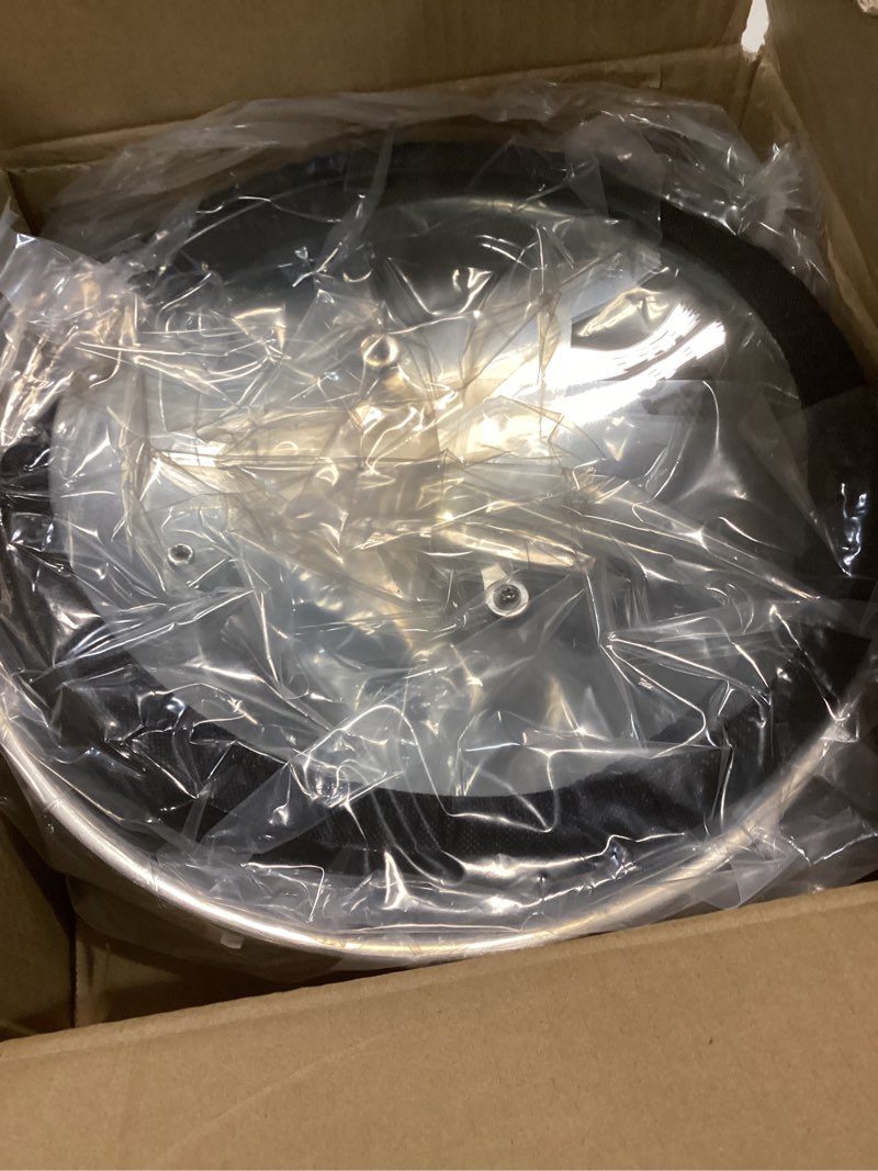 Condition photo showing Good Condition for wok pan,hybrid 12 inch wok with lid, pfoa free cookware,non stick stainless steel woks & stir-fry pans nonstick, dishwasher and oven safe, works on induction
