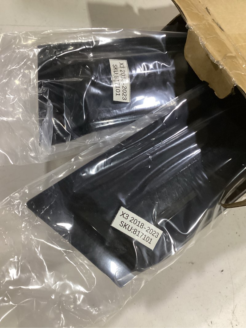 Condition photo showing Good Condition for kpy window visor compatible with bmw x3 g01 2018-2023, 4pc rain guard side window vent deflectors tape-on mugen style, 2018 2019 2020 2021 2022 2023 18-23 x3