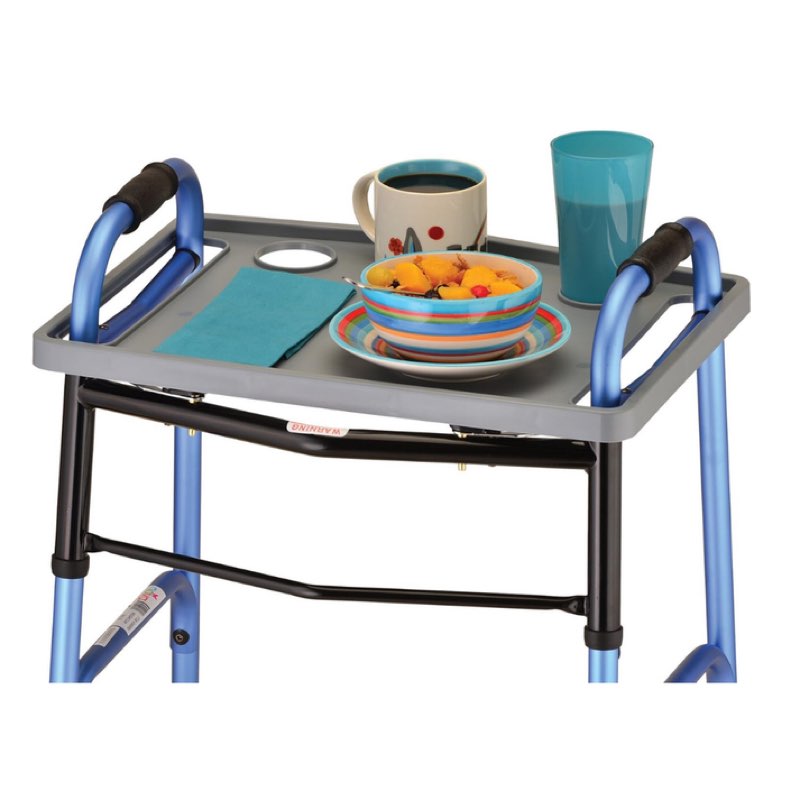 nova walker food tray with 2 cup holders