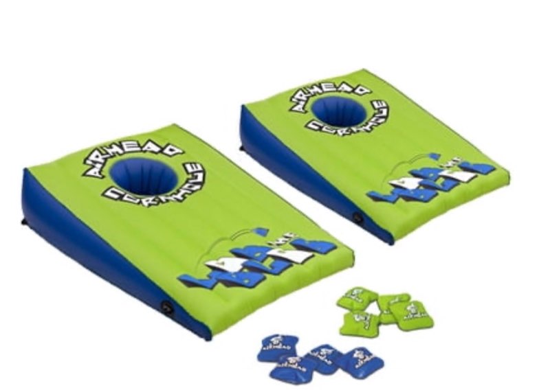 Airhead Lob The Blob Cornhole Inflatable Pool Game  Waterproof  Heavy Gauge PVC  37  x 26  x 4   2 Pack