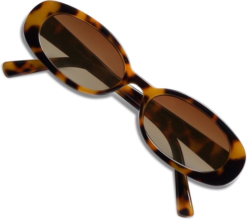 Miyya small black and leopard print sunglasses