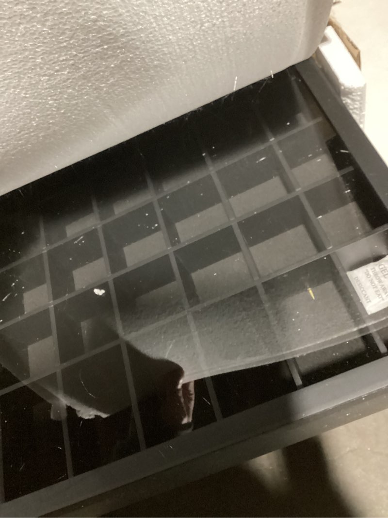 Condition photo showing Good Condition for TJ.MOREE Shot Glass Display Case 63 Slots Glass Display Holder Wall Mounted with Lockable Door, Black Large-63 Slots