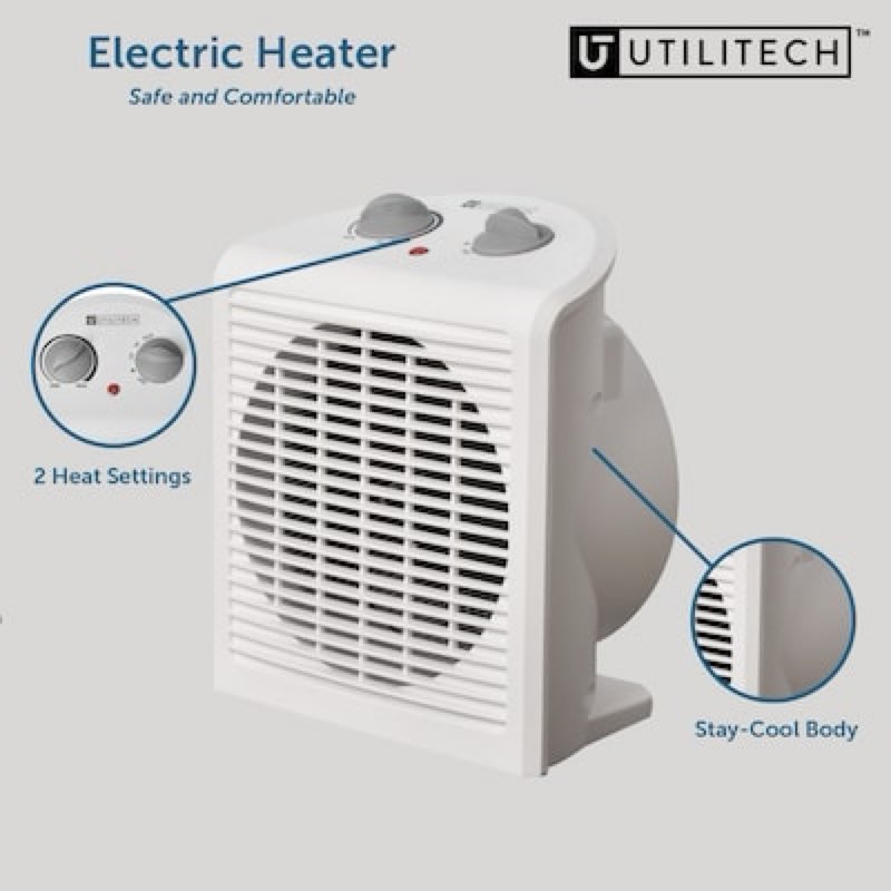 100+ bought last week Utilitech 1500 -Watt Fan Compact personal Indoor Electric Space Heater with Thermostat