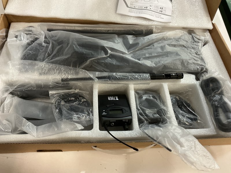 Condition photo showing Good Condition for Wireless in-Ear Monitor System, Dual Channel IEM System with Metal Transmitter, Bodypack Receiver Monitor Earphones, 2*40 Adjustable Frequencies 262ft Operation for Bands, Studio (IEM2050 2Bodypacks)