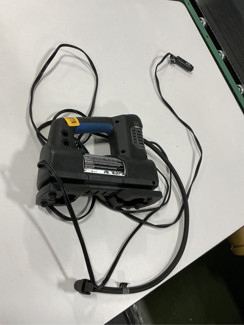 Condition photo showing As Is for Kobalt 12-Volt Car Air Inflator