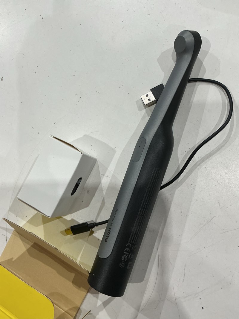 Condition photo showing Good Condition for hoto wand™ cordless spin scrubber, electric rechargeble grout cleaning brush, ipx7 waterproof bathroom scrubber, 12 replaceable brush heads version power scrubber for grout, tiles, corners, crevices