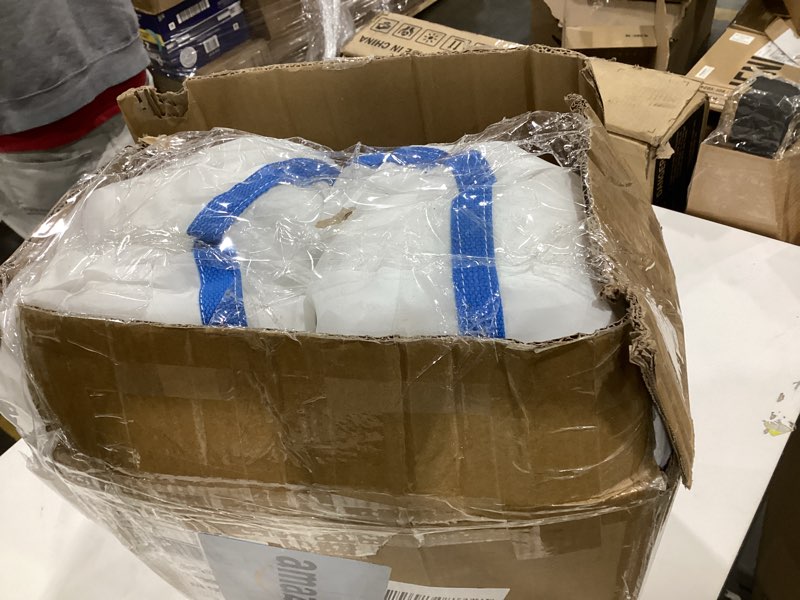 Condition photo showing Good Condition for iLink-outer White Bounce House Without Air Blower Indoor Outdoor Bouncy Castle for Kids 2-8 Oxford Toddler Bounce House with Slide,103 x 71 x 90 inch,Kid Birthday Party Gifts?NO Air Blower?