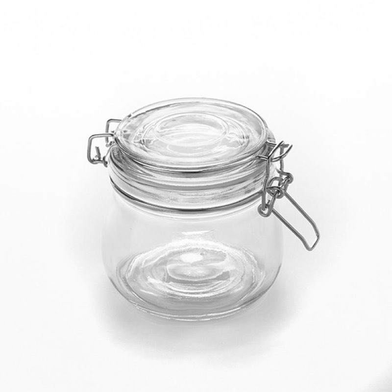 American Metalcraft HMJ4 Apothecary Jar, 16 oz, 3-1/2\" x 4\" H, Glass (Set of 6 )